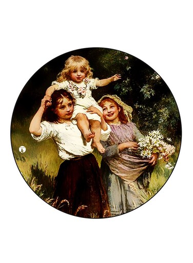 Vintage Art Printed Fridge Magnet Multicolour