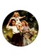 Vintage Art Printed Fridge Magnet Multicolour