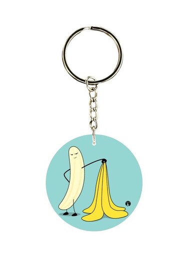 Banana Printed Keychain