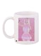 Printed Coffee Mug White/Pink/Beige