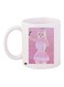 Printed Coffee Mug White/Pink/Beige