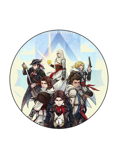 Video Game Assassin'S Creed Printed Fridge Magnet Multicolour