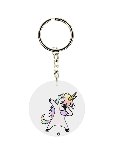Unicorn Printed Keychain