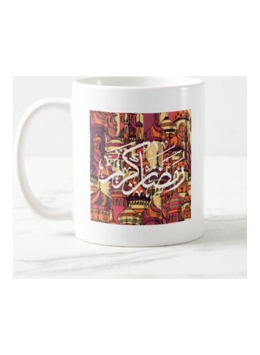Ramadan Kareem Design Printed Mug Multicolour