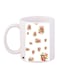 Floral Bouquet Printed Coffee Mug White/Red/Green 11ounce