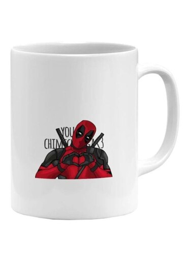 Deadpool Printed Mug White/Red/Black