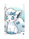 Printed Fridge Magnet White/Blue 8.5x0.4x5.5cm