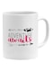 Adventure Awaits Printed Mug White/Black/Pink