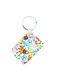 Pokemon Printed Keychain Yellow/Blue/Purple