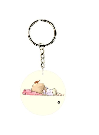 Cartoon Printed Keychain