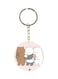 Teddy Bear Printed Keychain