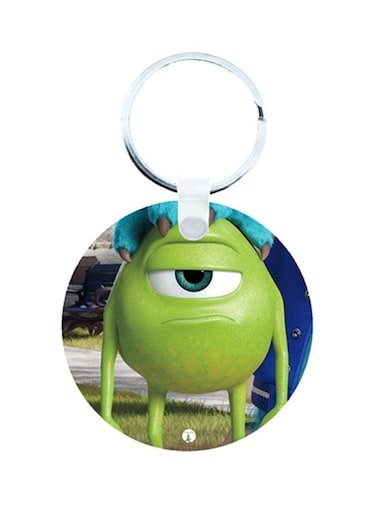 Mic Wazowski Printed Wooden Keychain