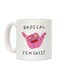 Radical Feminist Printed Ceramic Coffee Mug White