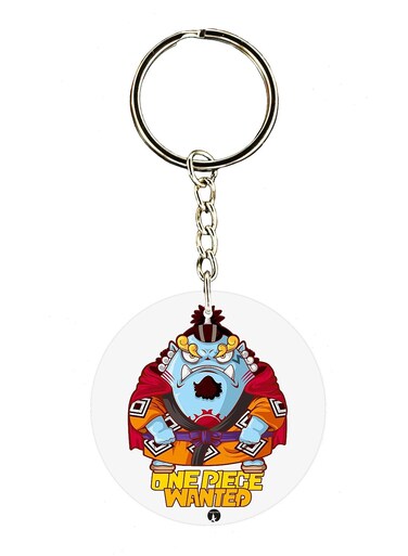Double Sided One Piece Wanted Printed Keychain