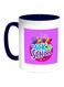 Back To School Printed Coffee Mug Blue/White/Purple