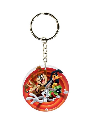 Double Sided Cartoon Printed Keychain