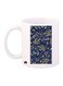 Flower Printed Coffee Mug White/Blue/Yellow