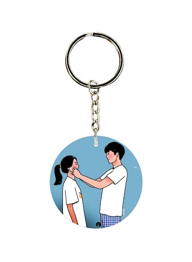 Couple Printed Keychain