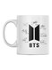 BTS Printed Mug White/Black 350ml