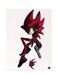 Video Game Sonic Metal Plate Poster Red/Pink 15x20cm