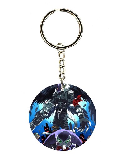 Anime Digimon Double Side Printed Keychain