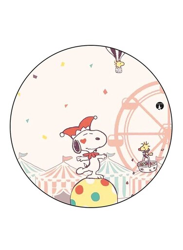 Snoopy Printed Fridge Magnet Multicolour