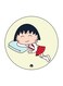 Girl Printed Fridge Magnet Multicolour 5.5 x 5.5cm