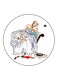 Woman Printed Fridge Magnet Multicolour
