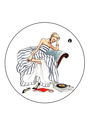 Woman Printed Fridge Magnet Multicolour