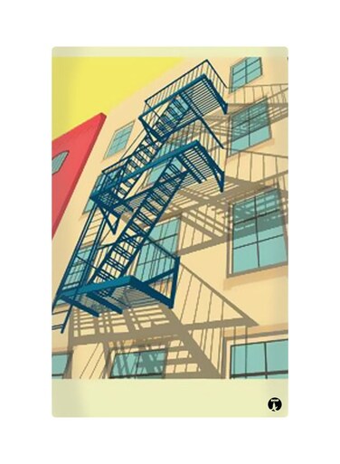 Printed Fridge Magnet Multicolour 8.5x0.4x5.5cm
