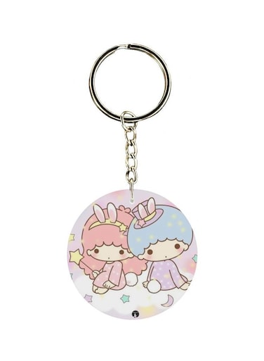Cartoon Printed Double Sided Keychain