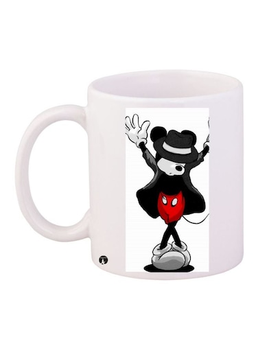 Mickey Mouse Printed Coffee Mug White/Black/Red