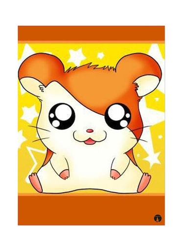 Metal Plate Of The Anime Hamtaro Poster Orange/Yellow/White
