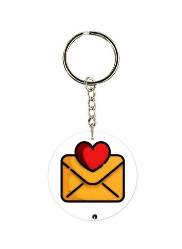 Cartoon Themed Single Sided Keychain