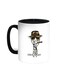 Army Guy Printed Coffee Mug Black/White 11ounce