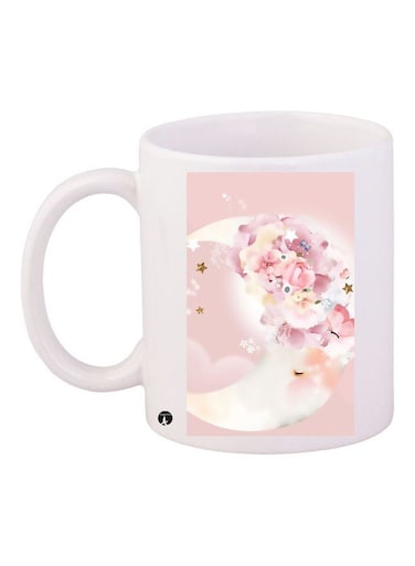 Printed Ceramic Coffee Mug Multicolour
