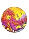 Rick And Morty Printed Fridge Magnet Round Multicolour