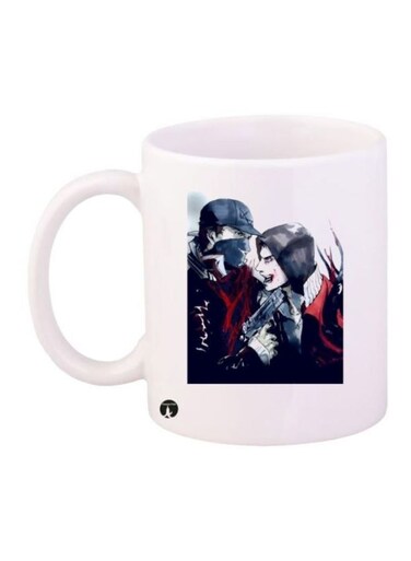 Printed Coffee Mug White/Black/Red