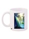 Printed Coffee Mug White/Blue/Green 11ounce