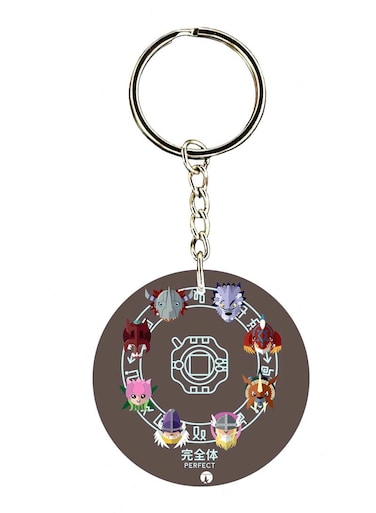 The Anime Digim0n Double Side Printed Keychain