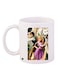 Tangled Printed Coffee Mug White/Purple/Gold 11ounce