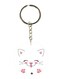 Cute Cat Printed Keychain