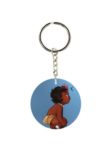 Baby Moana Printed Keychain