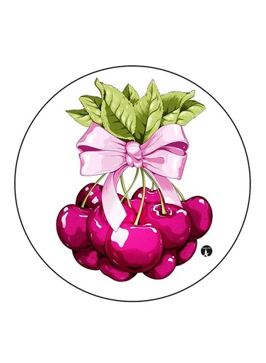 Cherries Printed Fridge Magnet Multicolour