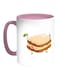 Food - Cake Printed Coffee Mug White/Pink 11ounce