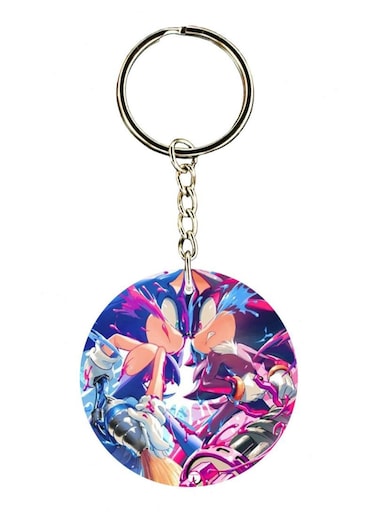 Sonic Double Side Printed Keychain