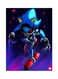 Video Game Sonic Metal Plate Poster Multicolour 15 x 20cm