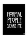 Metal English Phrases Plate Poster Black/White 15x20cm