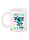 Cartoon Printed Ceramic Coffee Mug White/Blue/Green