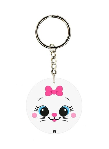 Cat Printed Keychain